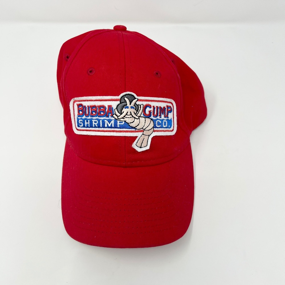 Bubba Gump Shrimp Co Red Baseball Cap‎ Hat Snapback Forrest Gump Movie 51057